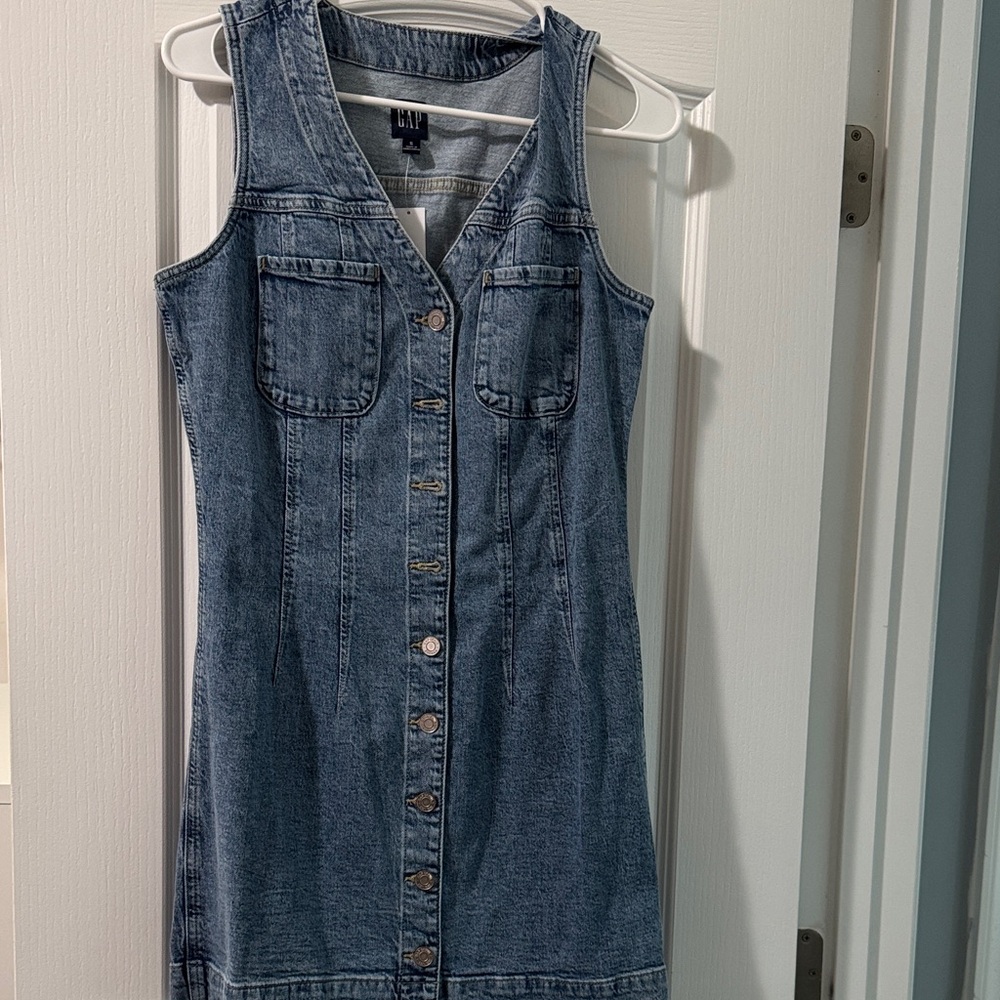 GAP Sleeveless Denim Mini Dress NWT size small